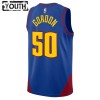 Barn Denver Nuggets Tröja Aaron Gordon 50 Jordan 2022-23 Statement Edition Blå Swingman